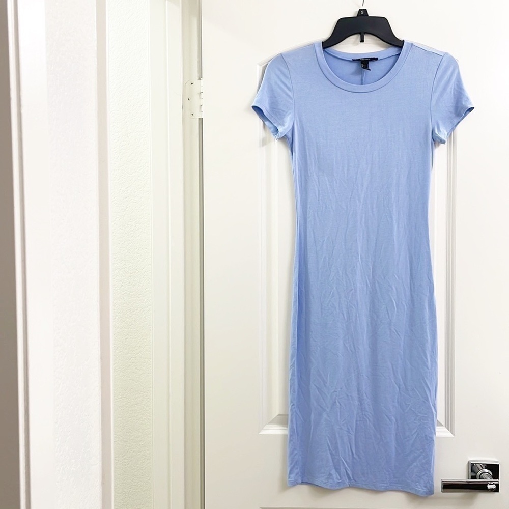 Forever 21 blue midi dress